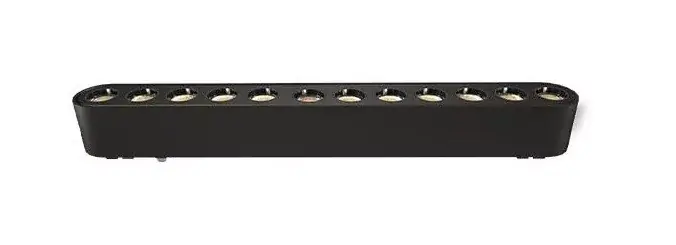 Árengedmény MasterLED LUXO Linea 12-W-os fekete mágneses sínes lámpa 4000K 48V