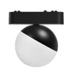 Különleges ajánlat MasterLED LUXO Spheris 10-W-os fekete mágneses sínes lámpa 4000K 48V