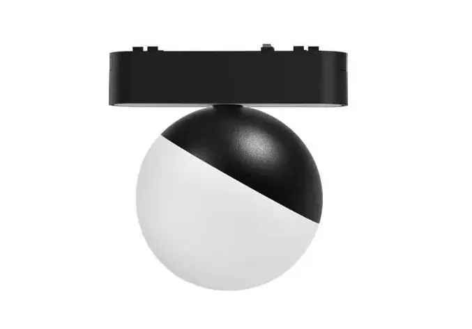 Különleges ajánlat MasterLED LUXO Spheris 10-W-os fekete mágneses sínes lámpa 4000K 48V