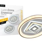 Olcsóbb Lucero Emerencia 110 W-os 50 cm átmérőjű fehér LED távirányítós és mobil applikációval vezérelhető mennyezeti lámpa