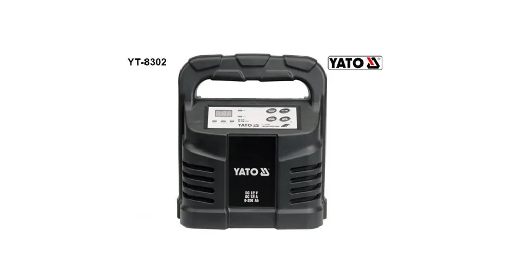 YATO 8302 AKKUMULÁTOR TÖLTŐ 12V 12A Árcsökkenés