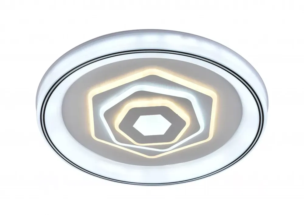 Újdonság Lucero Evelin 110 W-os 50 cm átmérőjű fehér LED távirányítós és mobil applikációval vezérelhető mennyezeti lámpa