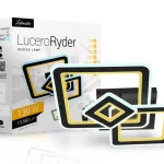 Lucero Ryder 130 W-os 50 cm átmérőjű fekete LED távirányítós és mobil applikációval vezérelhető mennyezeti lámpa Biztonságos fizetés