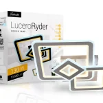 Lucero Ryder 130 W-os 50 cm átmérőjű fehér LED távirányítós és mobil applikációval vezérelhető mennyezeti lámpa Prémium