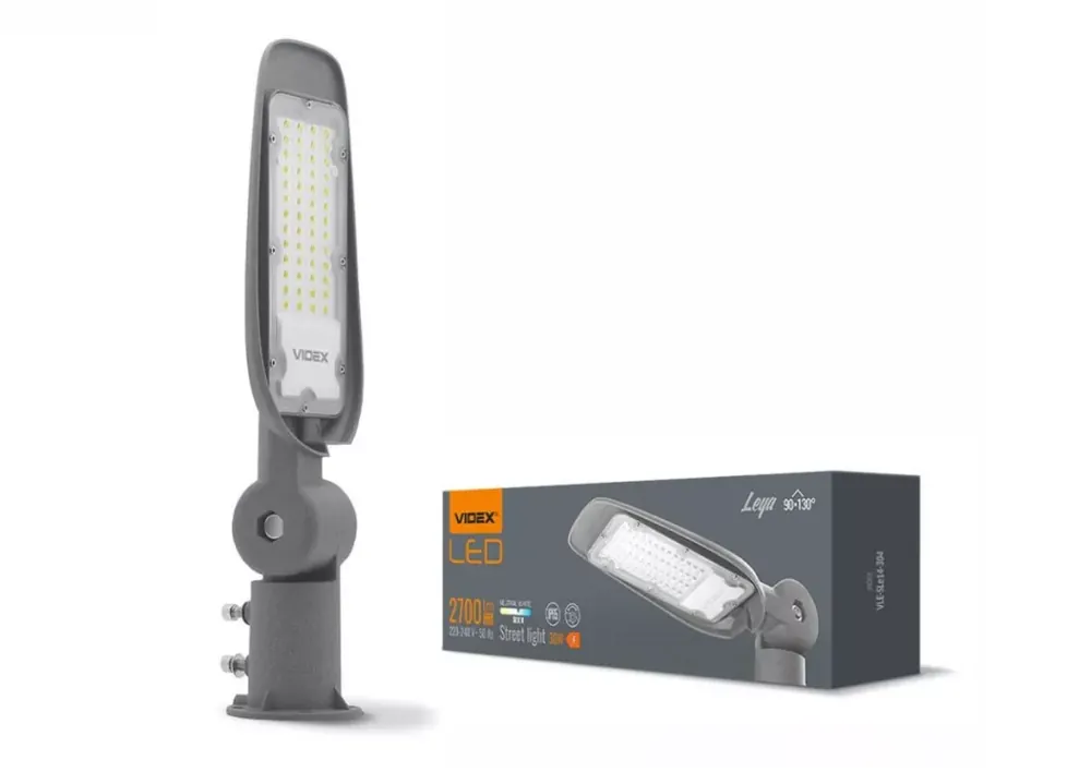 Legkelendőbb Videx LEYA LED 30 W-os utcai lámpa 5000 K