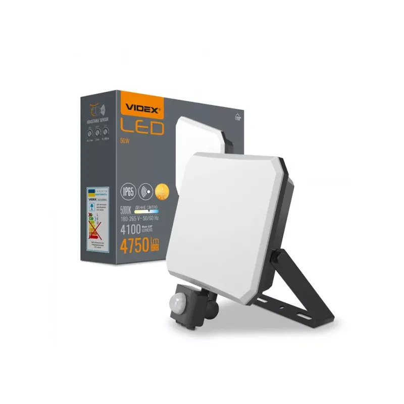 Expressz szállítás Videx 20 W-os LED reflektor mozgásérzékelővel 1900lm 5000K