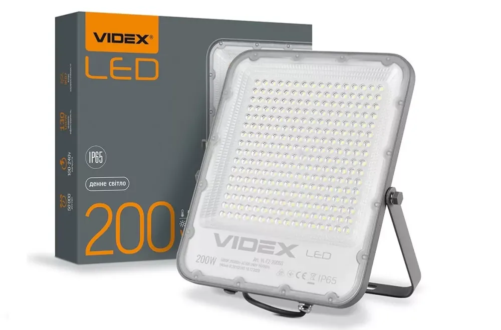 Azonnali szállítás Videx Davis 200 W-os 5000K 24 000lm LED reflektor