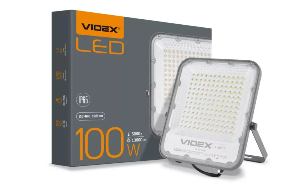 Kedvezményes ár Videx Davis 100 W-os 5000K 13 000lm LED reflektor