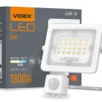 Videx Luka 20 W-os mozgásérzékelős natúrfehér LED reflektor Kedvezmény