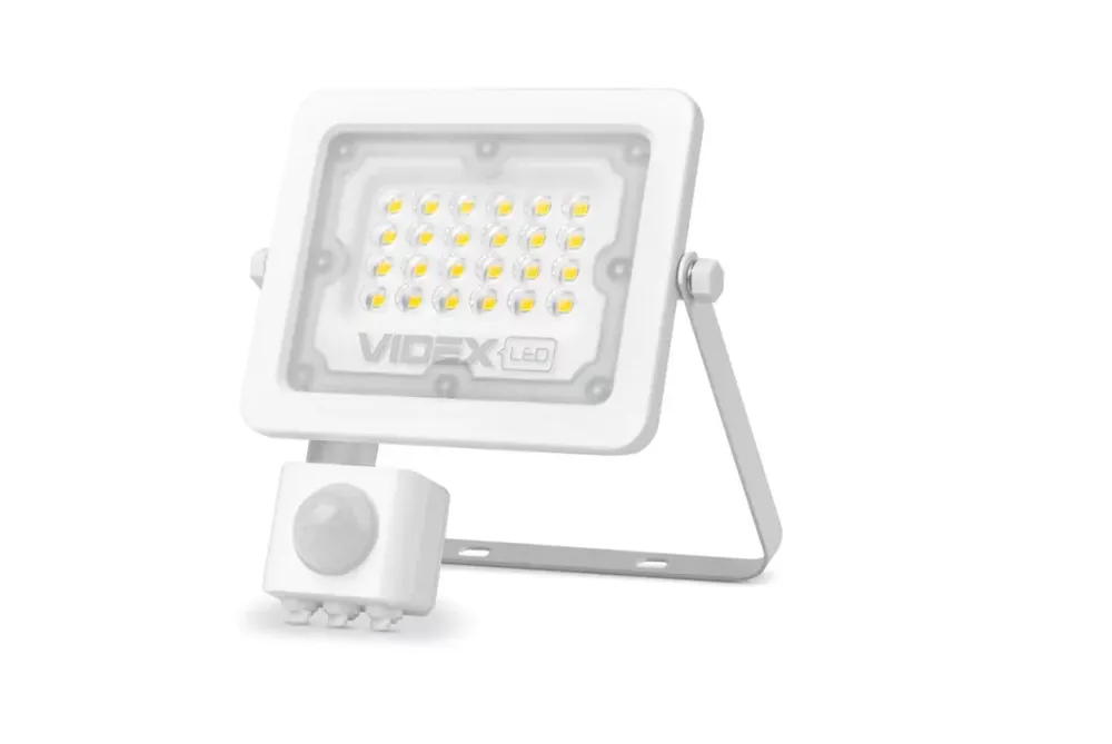 Videx Luka 10 W-os mozgásérzékelős natúrfehér LED reflektor Azonnal elérhető