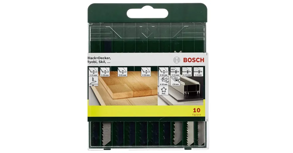 BOSCH 2607019460 DEKOPÍR FŰRÉSZLAP KÉSZLET B&D vagy U befogás /10db-os Kiárusítás