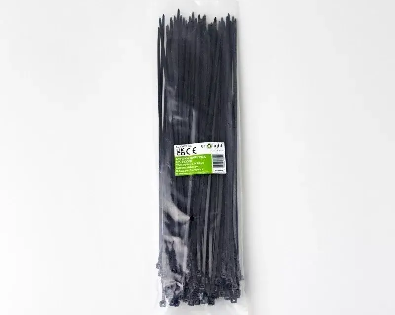 EcoLight Kábelkötegelő OK-36300B 3 6x300 mm fekete 100 db-os kiszerelés Olcsóbb