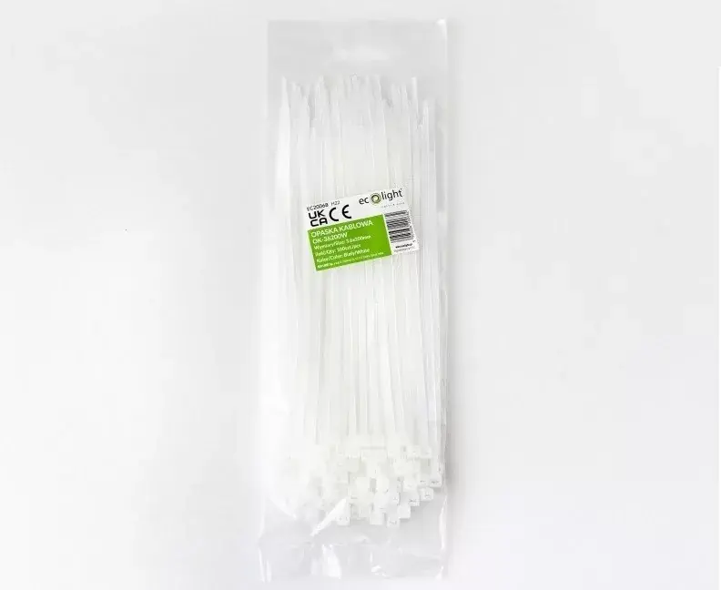 Olcsóbb EcoLight Kábelkötegelő OK-36200W 3 6x200 mm fehér 100 db-os kiszerelés