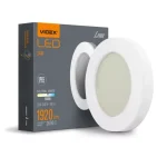 Videx Lena 24 W-os 320x320mm kör alakú fehér mennyezeti lámpa IP65-ös védettségű Akció