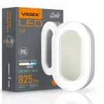 Videx Gala 11 W-os 190x113 mm ovális alakú natúr fehér fehér mennyezeti lámpa IP65-ös védettségű Azonnal elérhető