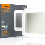 Korlátozott ajánlat Videx Vika 15 W-os 190x190 mm négyzet alakú natúr fehér fehér mennyezeti lámpa IP65-ös védettségű
