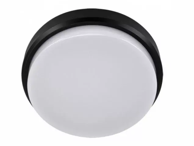 Kedvezmény Strühm Aron 18 W-os ø210 mm kerek natúr fehér fekete mennyezeti lámpa IP65-ös védettségű