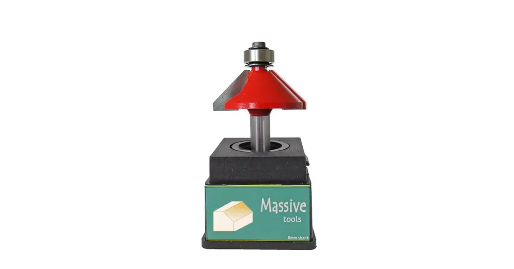 Végkiárusítás FELSŐMARÓ 45FOK D38,1*18,5mm D08mm SZÁR HSS FAIPARI KÉTÉLŰ MASSIVETOOLS 513813