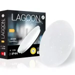 Olcsó Lagoon Skinande 12 W-os ø230 mm kerek natúr fehér mennyezeti lámpa IP44-es védettségű