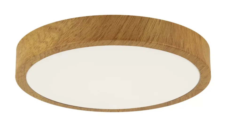 Strühm ATUT kör alakú 24W-os LED lámpa tölgy 380x380 mm IP44-es védettségű Biztonságos vásárlás