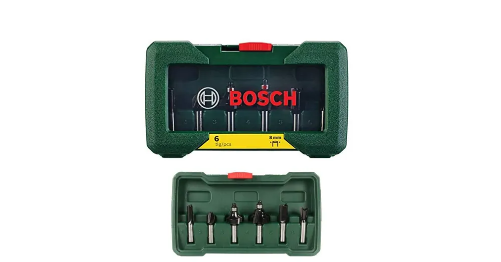 Kedvezmény BOSCH 2607019463 FELSŐMARÓ KÉSZLET 06DB-OS FAIPARI D08-OS BEFOGÁS