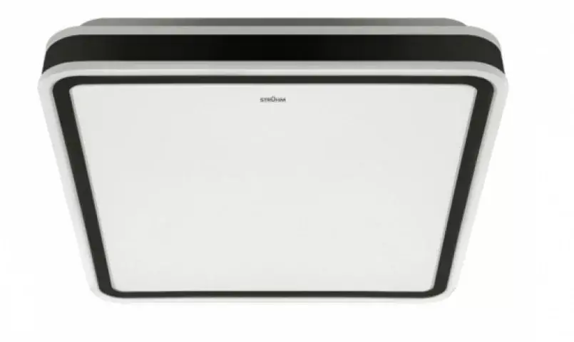 Legkelendőbb Strühm Aurelia 48 W-os 430x430 mm négyzet alakú natúr fehér mennyezeti lámpa IP44-es védettségű