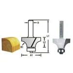 Vásárlói kedvenc MAKITA D-48309 FELSŐMARÓ LEKEREKÍTŐ D20,6 R4mm 6SZÁR CSAPÁGYAS