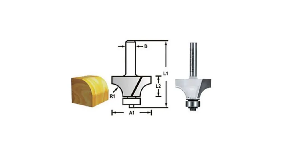 Árengedmény MAKITA D-48321 FELSŐMARÓ LEKEREKÍTŐ 6/D28.6 6-os befogás R7.9mm CSAPÁGYAS