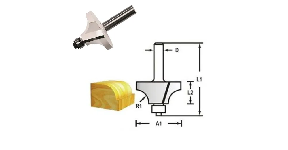 Prémium MAKITA D-48430 FELSŐMARÓ LEKEREKÍTŐ D17 R2,3mm 6SZÁR CSAPÁGYAS