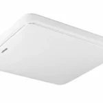 Végkiárusítás Strühm Sola Slim 28 W-os 330x330 mm négyzet alakú natúr fehér mozgásérzékelős mennyezeti lámpa IP44-es védettségű