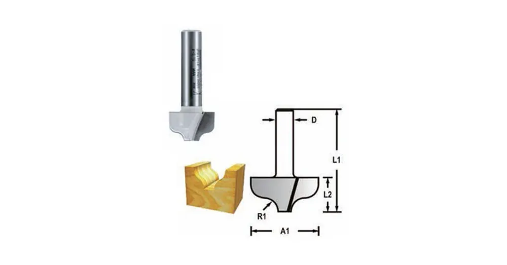 Olcsó MAKITA D-48804 FELSŐMARÓ PROFIL D25,4 6SZÁR CSAPÁGYAS