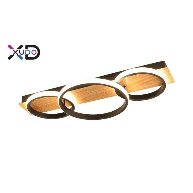 Olcsó MasterLED XD XUDO 25W 580x260 mm tölgy/fekete színű mennyezeti lámpa