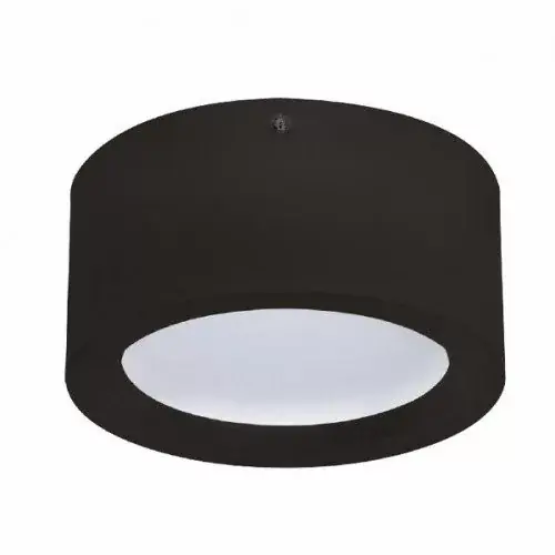 Horoz Sandra 15 W-os ø180 mm fekete színű kerek natúr fehér mennyezeti lámpa Újdonság