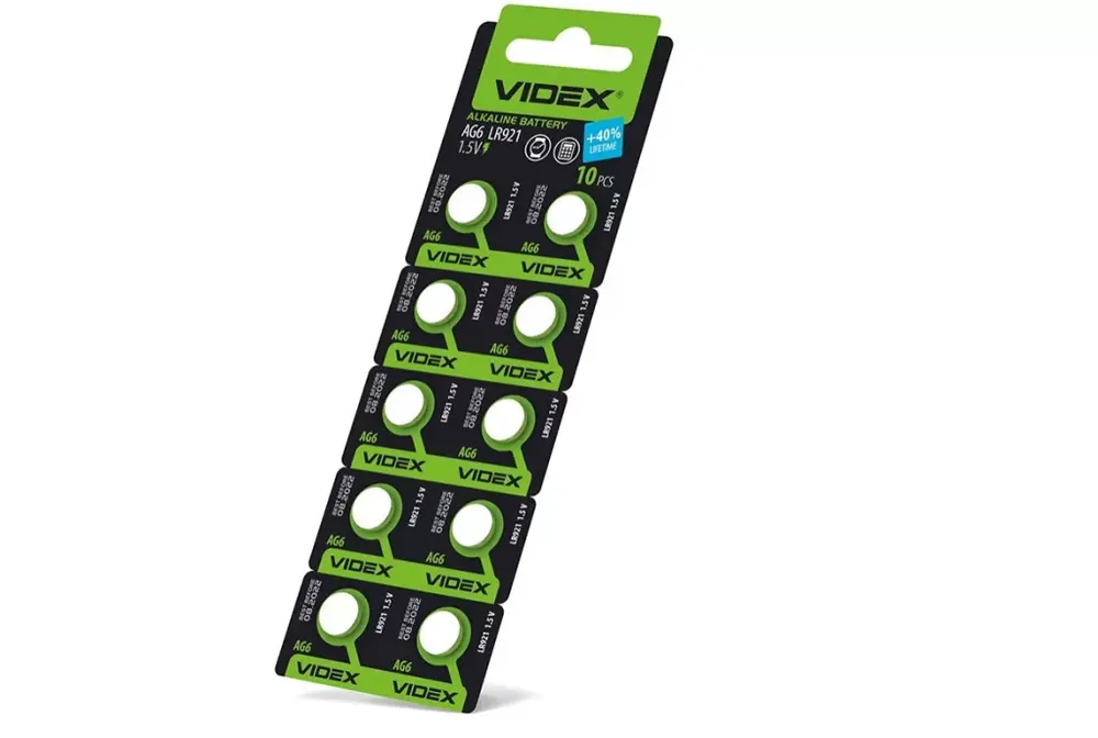 Videx AG6/LR921 25mAh alkáli gombelem (darabár min. rendelhető mennyiség 10 db) Utolsó esély