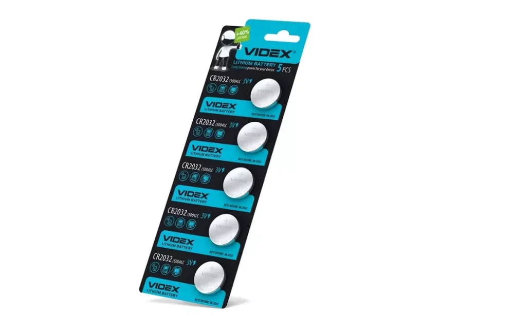 Videx CR2032 220mAh gombelem (darabár min. rendelhető mennyiség 5 db) Expressz szállítás