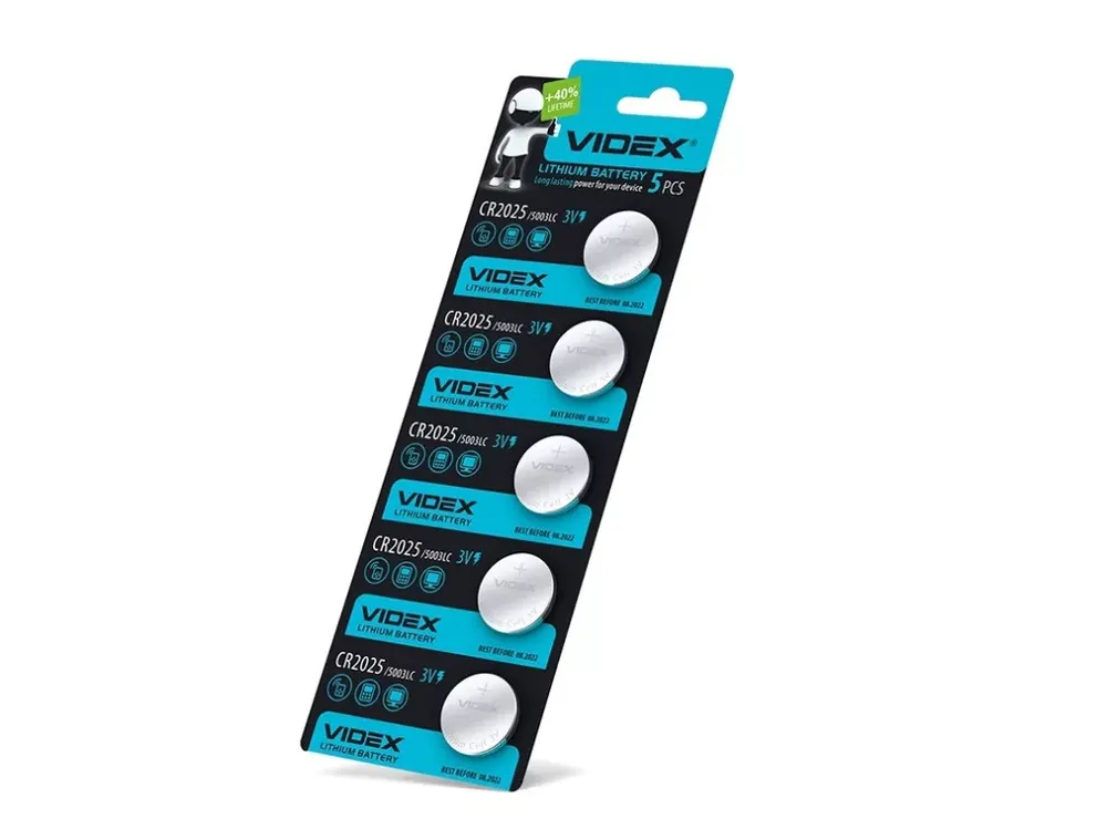 Videx CR2025 160mAh gombelem (darabár min. rendelhető mennyiség 5 db) Olcsóbb