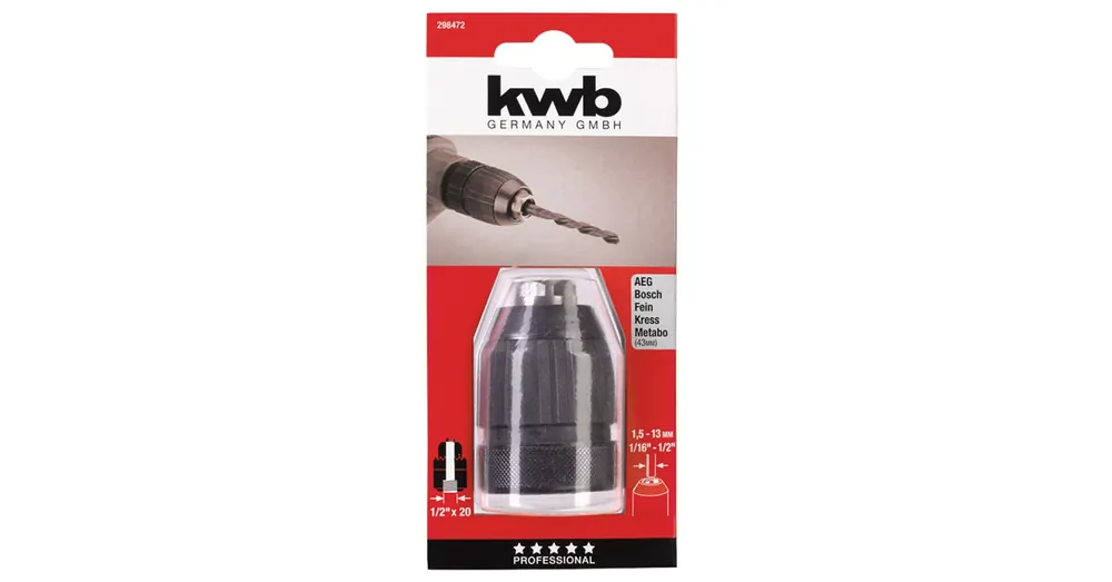 Biztonságos fizetés FÚRÓTOKMÁNY GYORS FÉM 1,5-13mm 1/2coll KWB 49298472