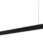 MasterLED 40 W-os 120cm-es IP40-es védettségű fekete függesztett lámpa Szuper akció
