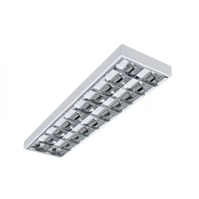 Expressz szállítás EcoLight 2x120cm-es raszteres tükrös armatúra G13-as foglalattal