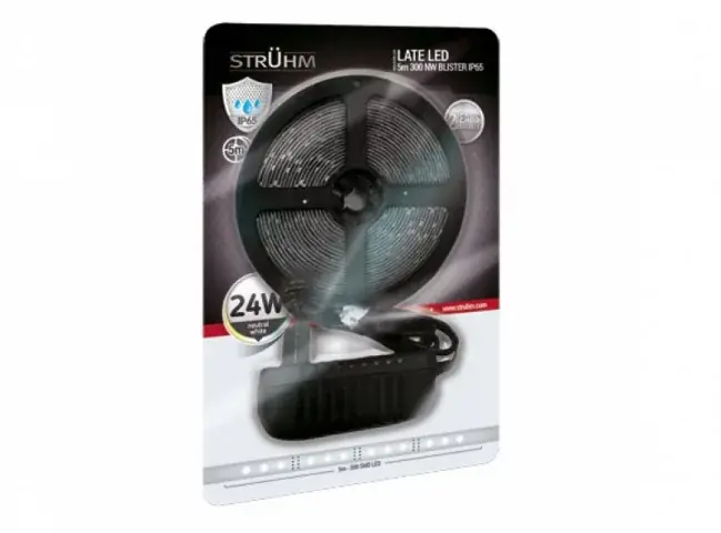 Strühm Late Led vízálló natúr fehér 60 Led/méteres led szalag szett/5 méter Csak ma