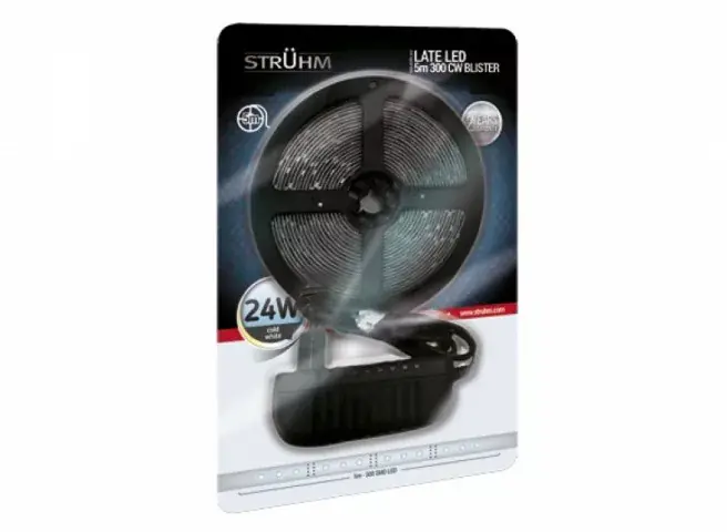 Strühm Late Led beltéri hideg fehér 60 Led/méteres led szalag szett/5 méter Outlet