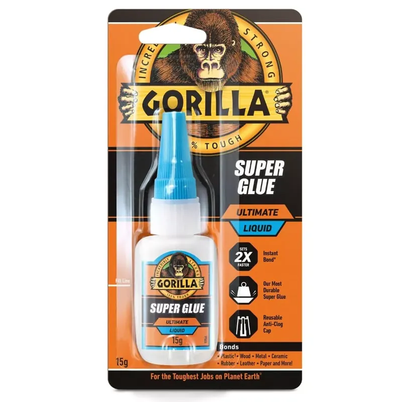 Gorilla Super Glue ULTIMATE Pillanatragasztó 15gramm Expressz kézbesítés