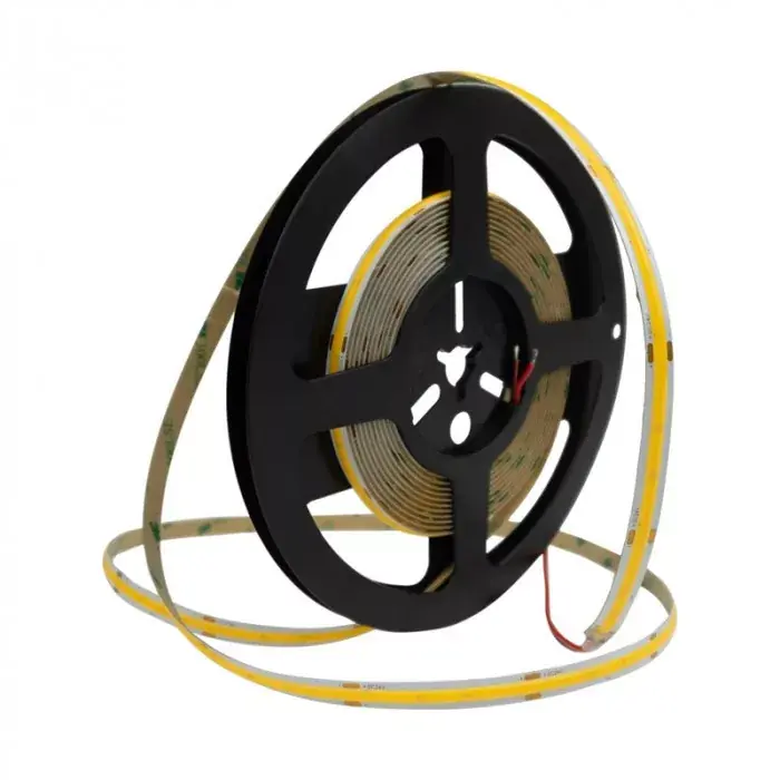 Árcsökkenés EcoLight COB led szalag 3000K, 990 lm/méter, 9 W/méter, 24V, IP20, 5m / tekercs