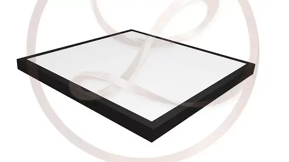 MasterLED 60 W-os szögletes 60x60 cm natúr fehér fekete keretes falon kívüli led panel Újdonság