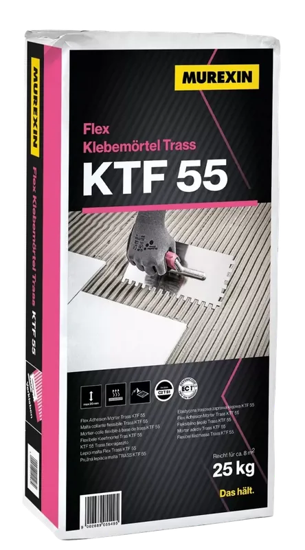 Utolsó esély Murexin KTF 55 Trass Flex ragasztóhabarcs