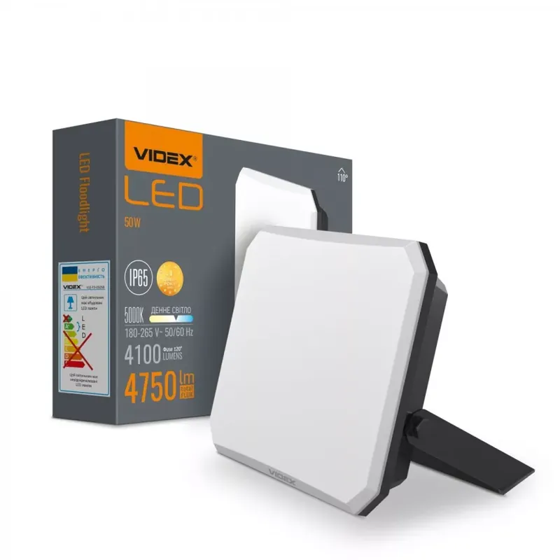 Vásárlói kedvenc Videx 50 W-os LED reflektor 4750lm 5000K