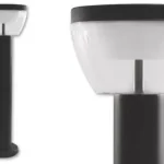 MasterLED Merida 9 W-os natúr fehér 50 cm magas fekete állólámpa Kedvezmény