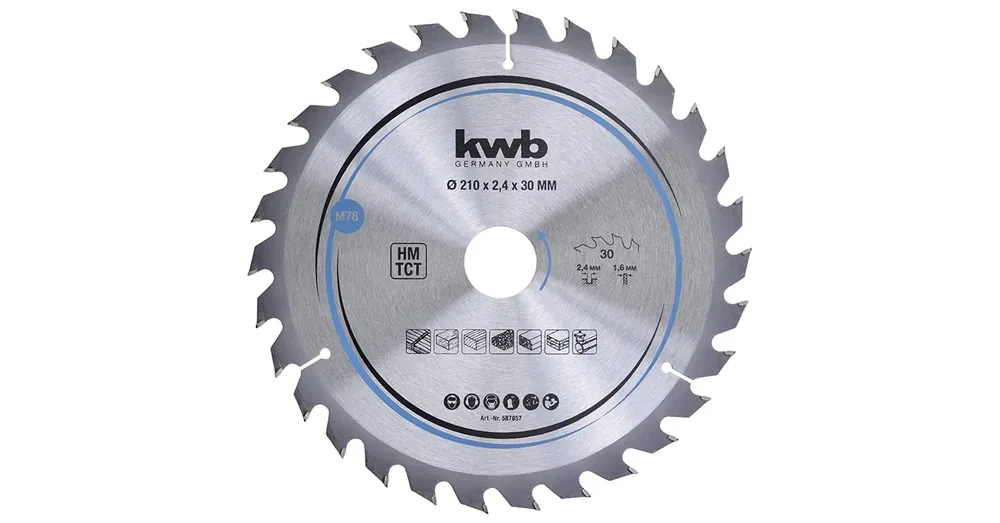 Biztonságos fizetés KÖRFŰRÉSZTÁRCSA D210*30/30F. FÁHOZ PROFI TCT KWB 49587857
