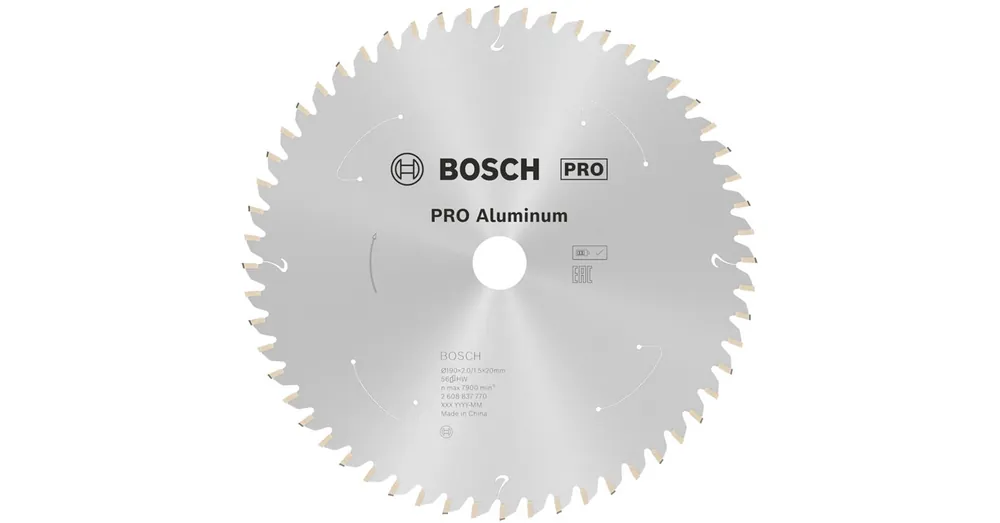 BOSCH 2608837770 KÖRFŰRÉSZTÁRCSA D190*20/56F. ALUHOZ AKKUSHOZ IS Legkelendőbb