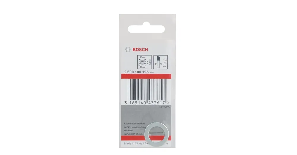 BOSCH 2600100195 KÖRFŰRÉSZTÁRCSÁHOZ ADAPTER D20/13/1.2mm SZŰKÍTŐ GYŰRŰ Vedd meg online